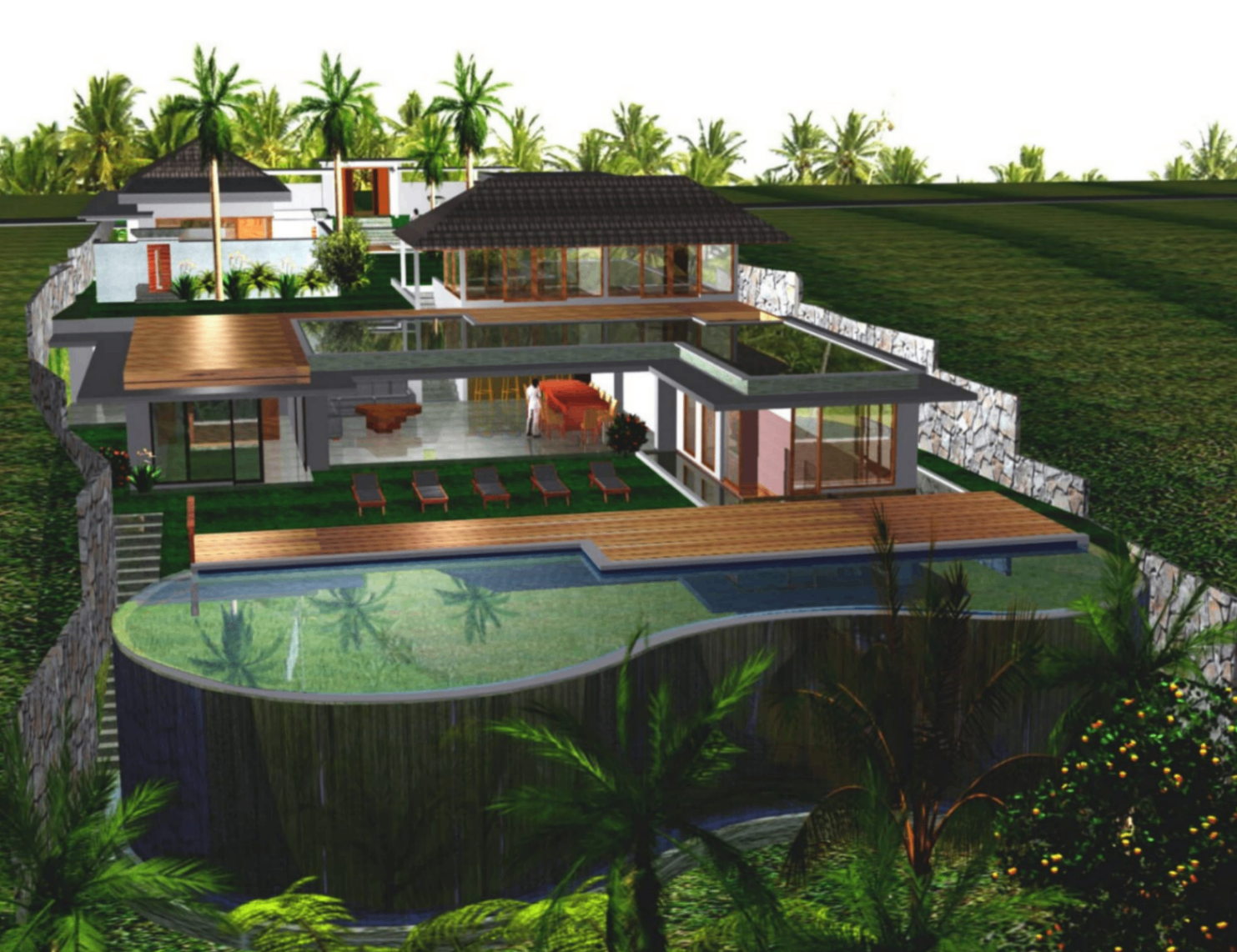 Terraced Hillside Retreat