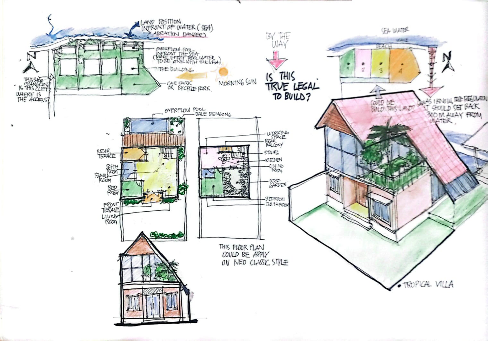 Coastal Villa Sketch Proposal